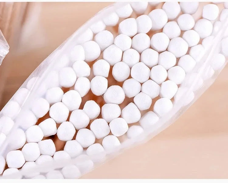 100pcs Colorful Safe Pure Cotton Swabs Baby Infant Dual Head Use Cleaning Makeup  Swabs for Ear Nostril Cleaning