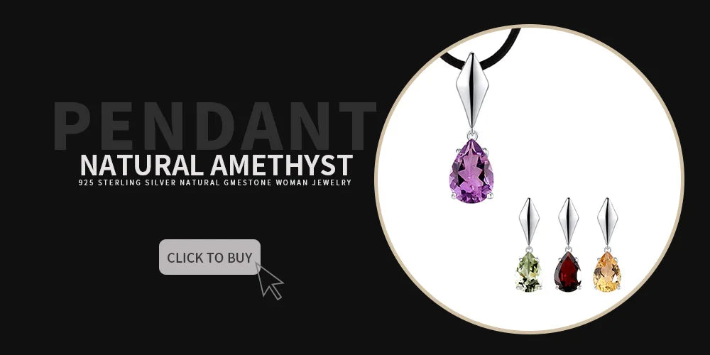 NEW  100% Natural amethyst  rings earrings Simple design jewelry set 925 silver fashion jewelry for women nice gift