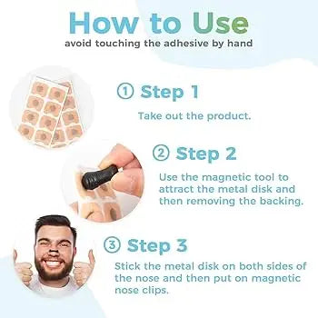 Adults Magnetic Nasal Dilator Set Anti-Snore Breathing Aid Clips Increase Nasal Airflow Snoring Relief Kit Improve Restful Night Sleep Quality