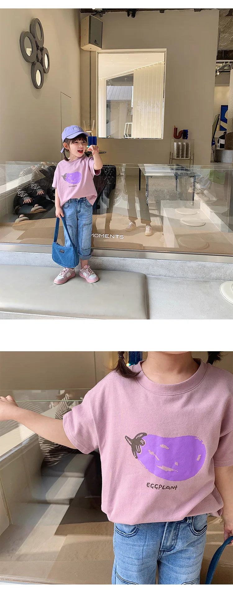 Baby Girls Boys Short Sleeved T-shirt Kids Cotton Top Tees Toddler Cartoon Print Shirts Summer Children's Clothing Korean Style