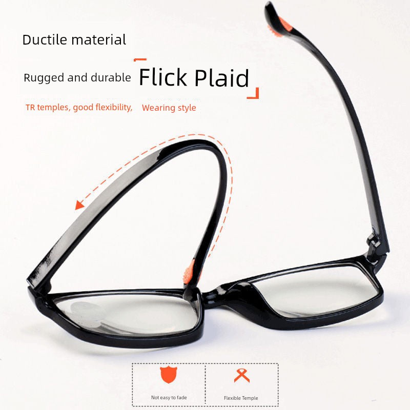 Middle-Aged and Elderly Reading Glasses Men's Dual-Use Anti-Blue Light Multi-Focus Smart Zoom Multi-Function Presbyopic Glasses Ladies