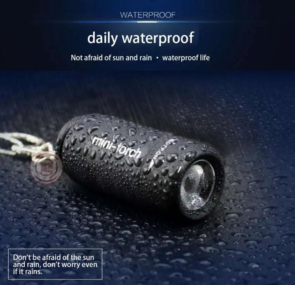 3/1pcs LED Mini Torch Light USB Rechargeable Flashlight Outdoor Waterproof Keychain Torches Lights For Hiking Camping Lighting