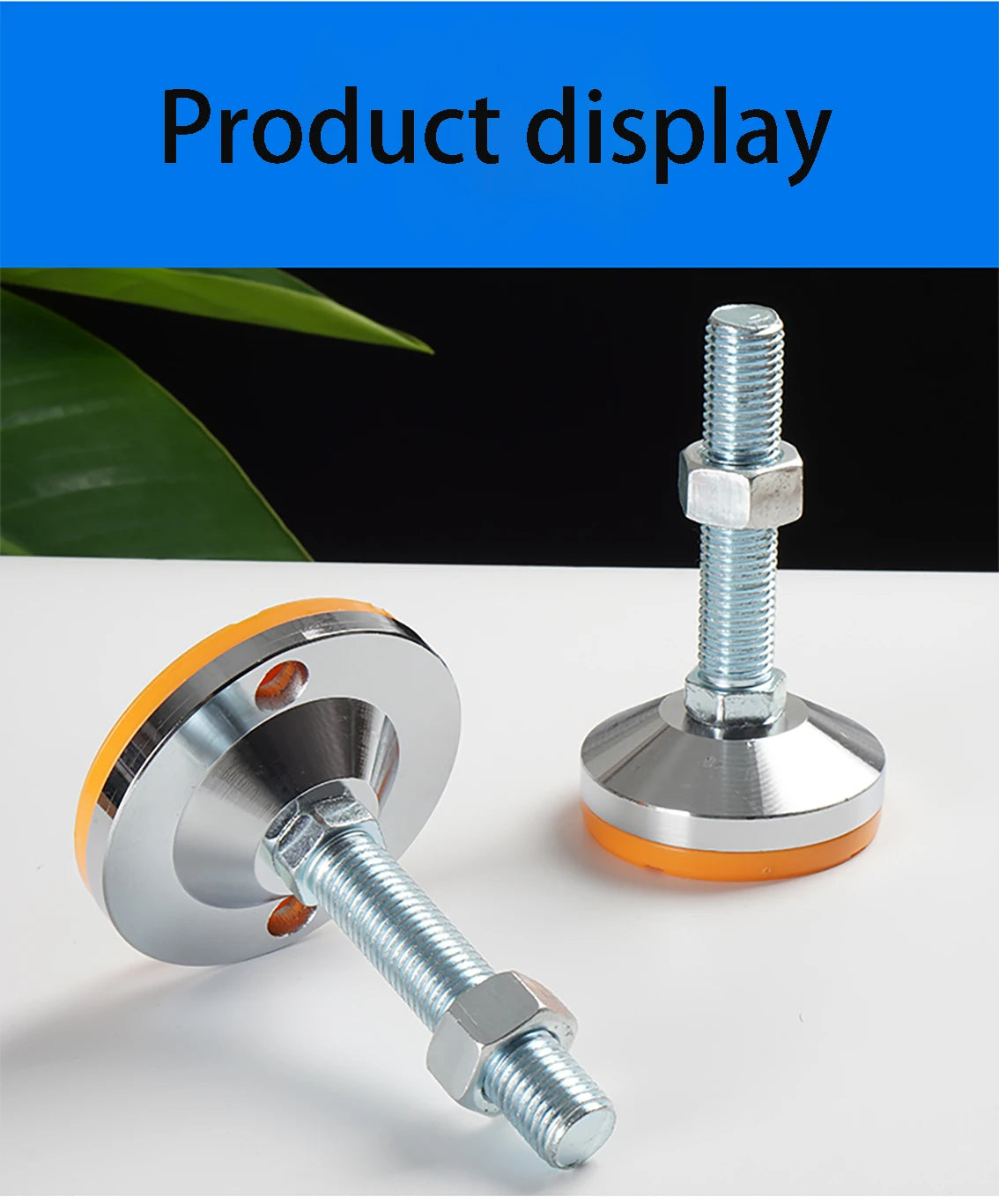 40 50 60 Heavy Metal Foot Cup/Fixed Foundation Screw/Adjustable Foot/Anti Slip Shock Absorber Support Foot M8 M10 M12 M14 M16