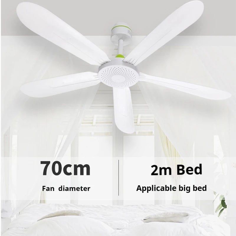 220V AU/EU/UK Silent 5 Leaves Ceiling Canopy fan with 1.8m switch Hanging Fan for Camping Bed Dormitory Tent  celling fan