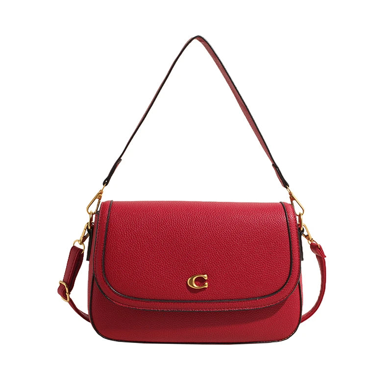 Elegant Women Luxury Leather Designer Fashion Shoulder Bag High End Tote Handbag For Fashionable Urban Daily Use