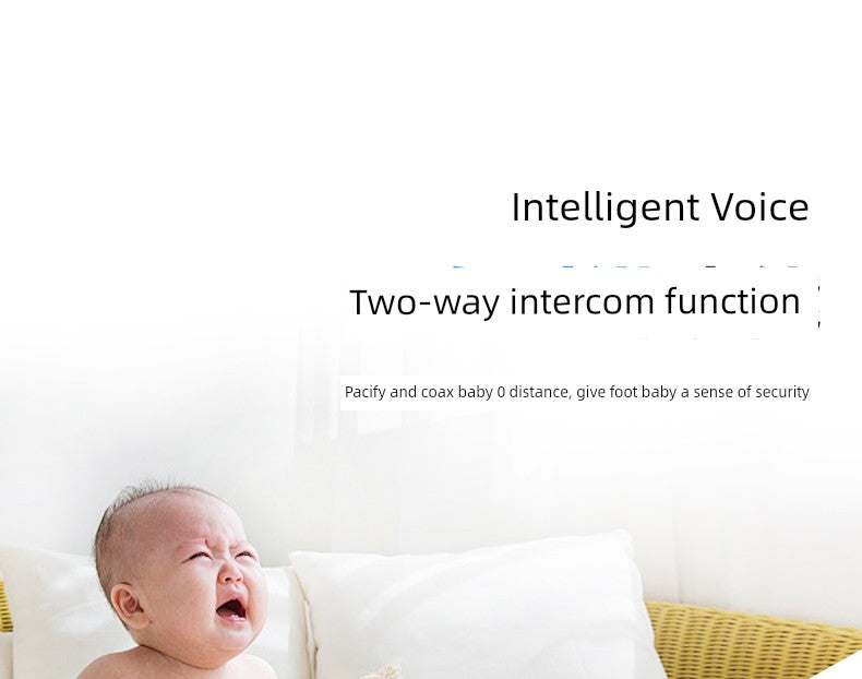 Smart Home Baby Child Sleeping Monitor Wireless HD Night Vision Voice Intercom Cry Reminder for Newborn to 10 Years Old