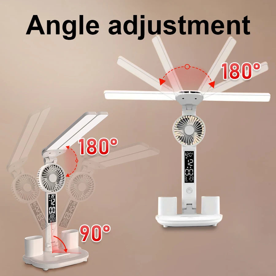 Rechargeable Led Desk Lamp for Study Table Lamp Led Eye Caring Light With 3 Color Modes Dimmable Reading Study and Office Work