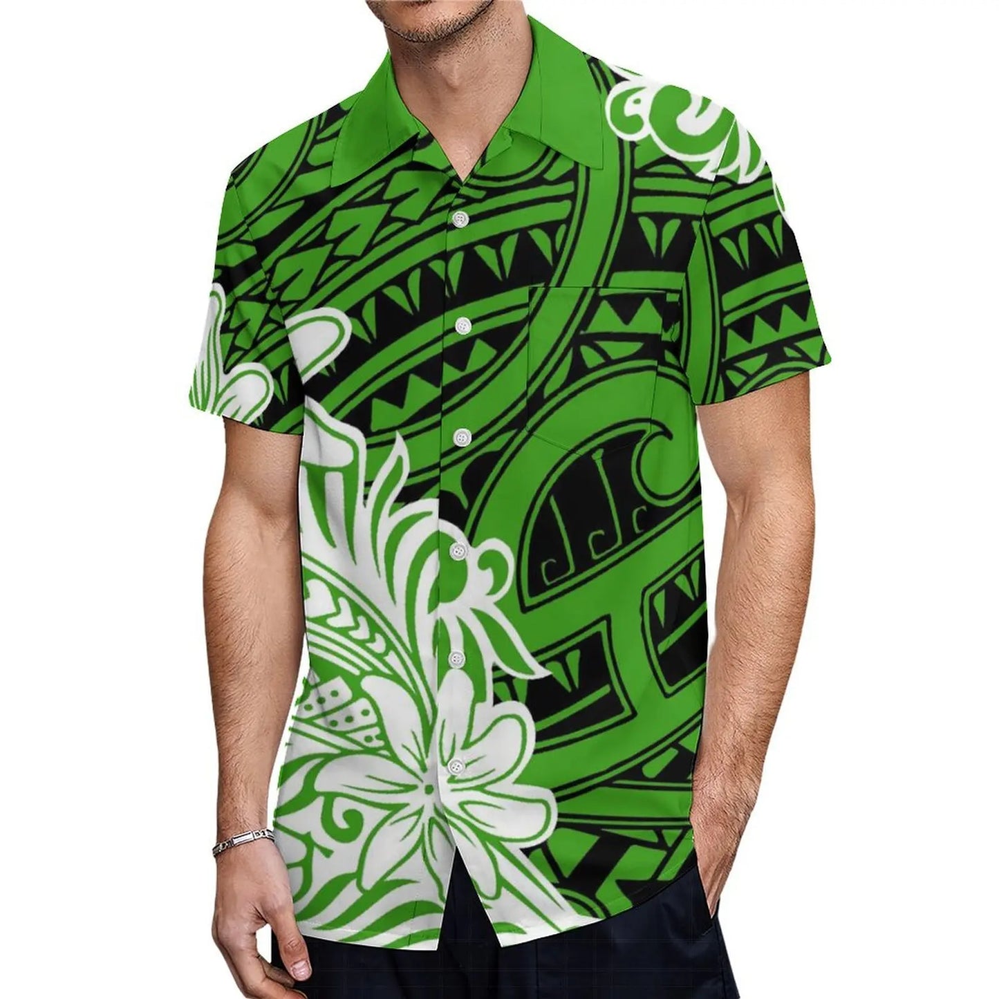 Custom Polynesian Tribal Couple Set Samoan Women'S Temperament Slim Dress Women'S Mermaid Maxi Skirt Men'S Shirt