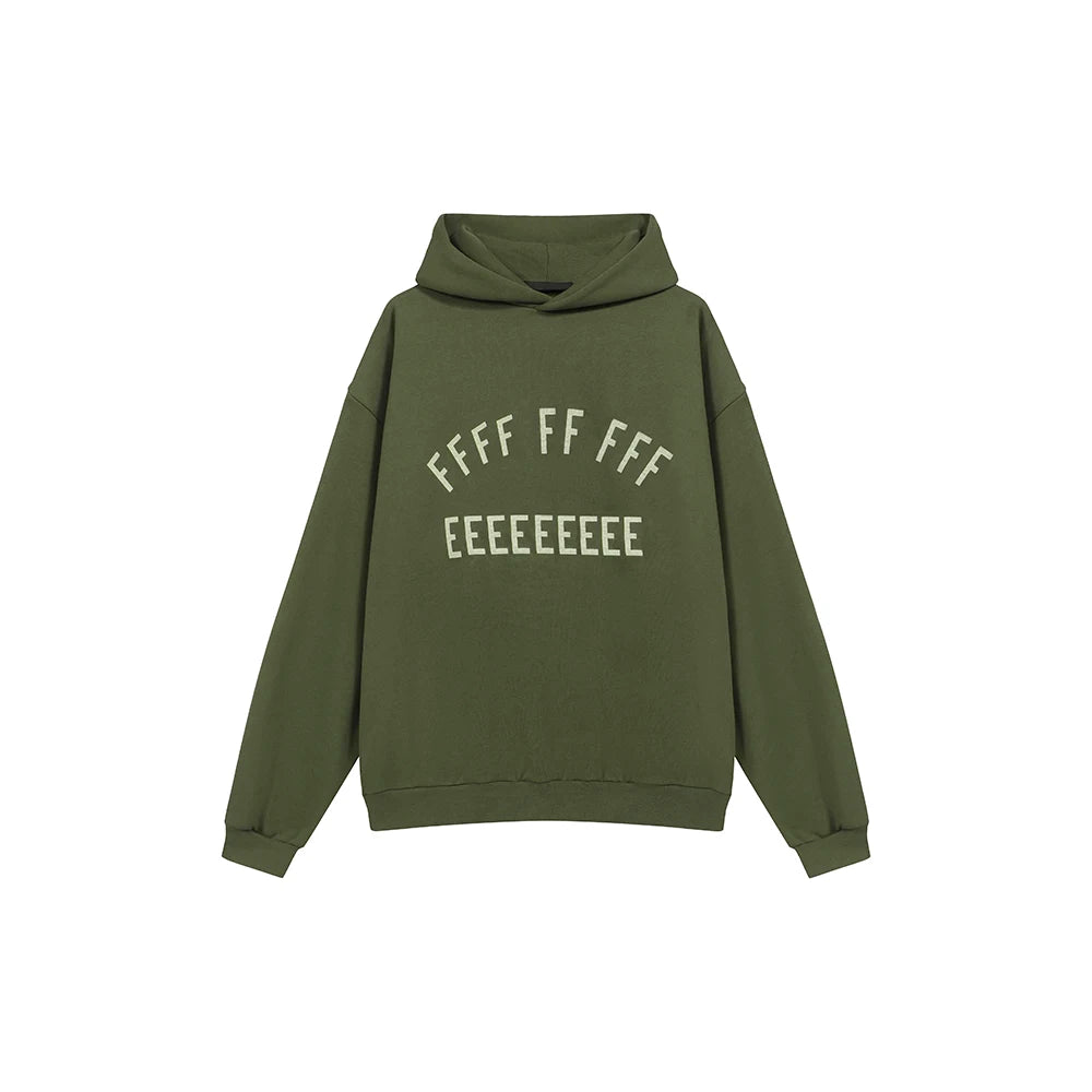 Best Version Trend Brand Double Line Letter Print Hoodies Men Women's Streetwear Fleece Sweatshirts Hooded Pullover Hoodies