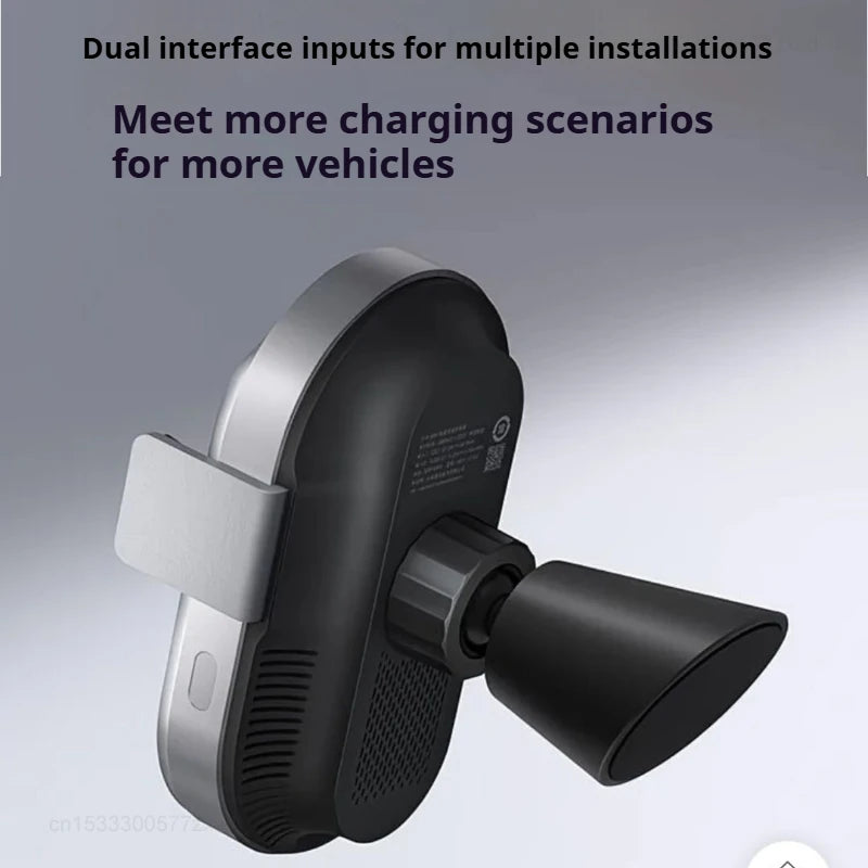 Xiaomi 50W Wireless Car Charger Set Smart Fast Quick Charging Auto Accessories Support Power-Off Car Mount Induction Charging