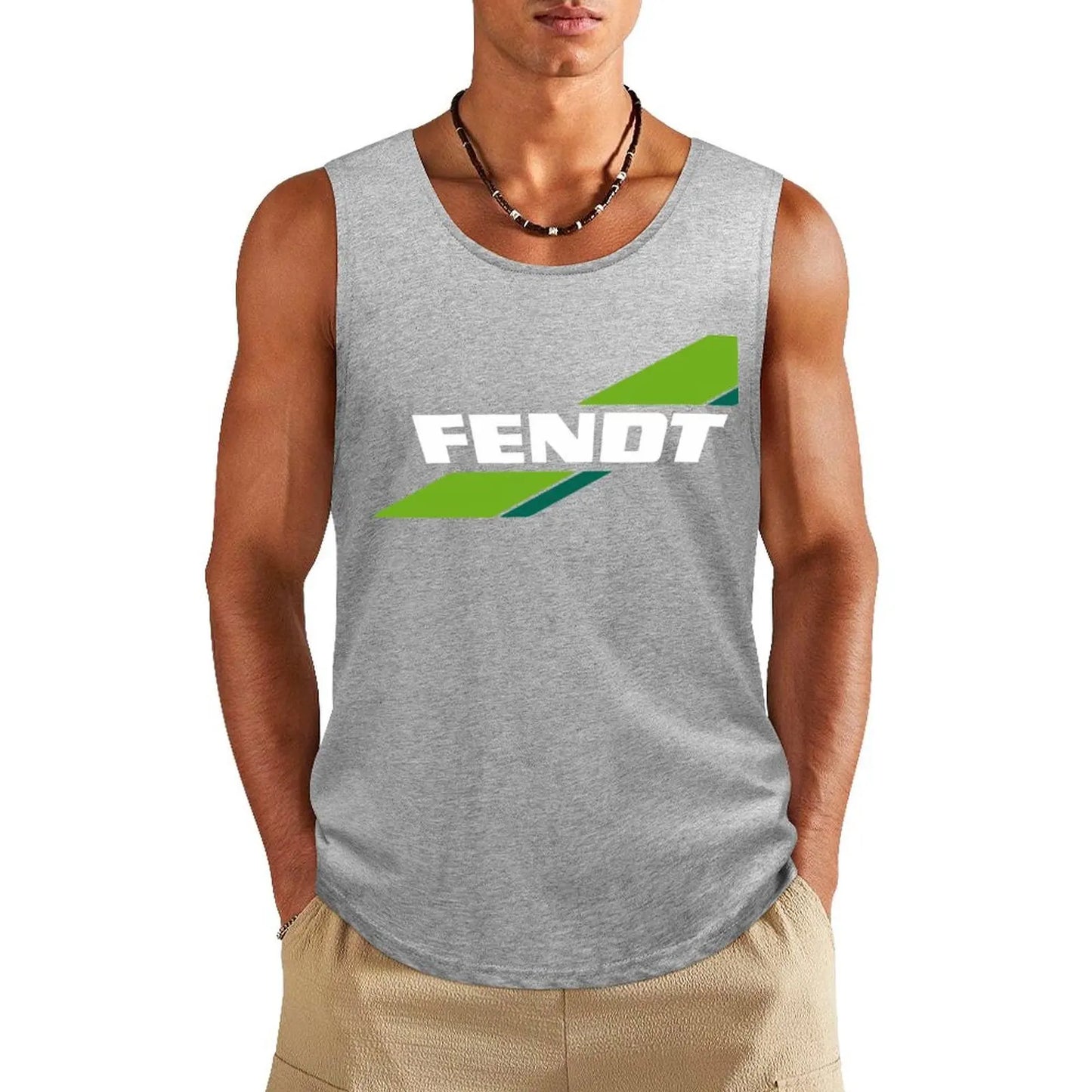 Fendt Tractors Logo Tank Top t-shirt gym man Gym t-shirt man Men's vest