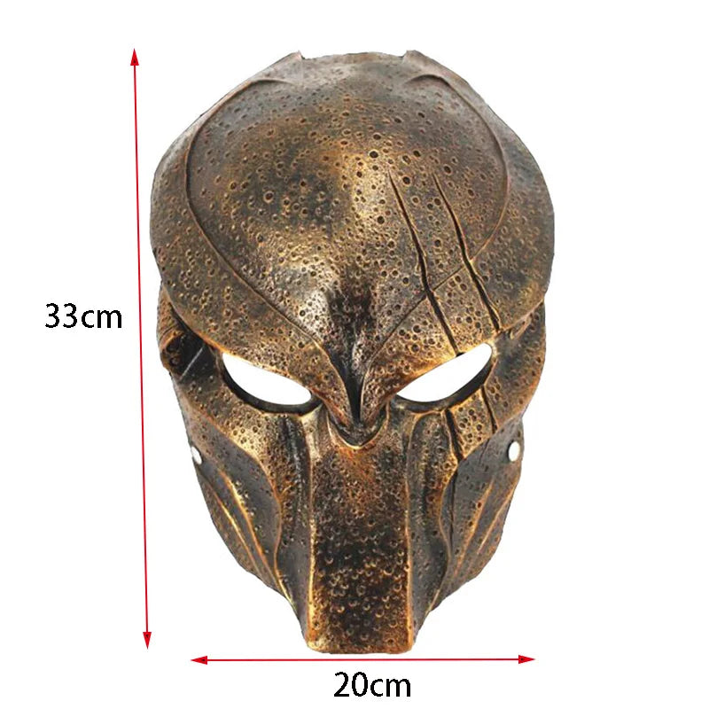 High Quality Halloween Resin Predator Mask Mascara Horror Movie Masquerade Mask Fancy Costume Cosplay Collect Easter Party Props