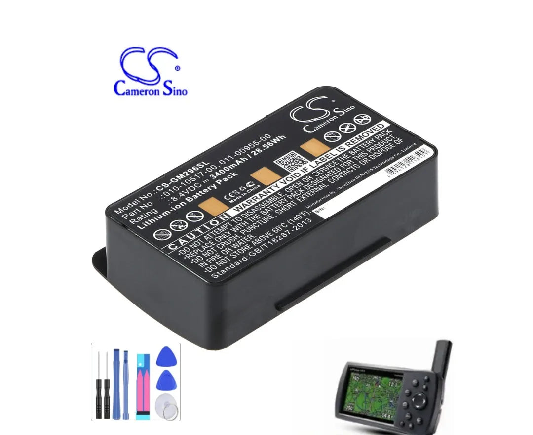 GPS, Navigator Battery For Garmin 010-10517-00 010-10517-01 011-00955-00 GPSMAP276 276c 296 396 376 376C 378 496 495 478 GPSM478