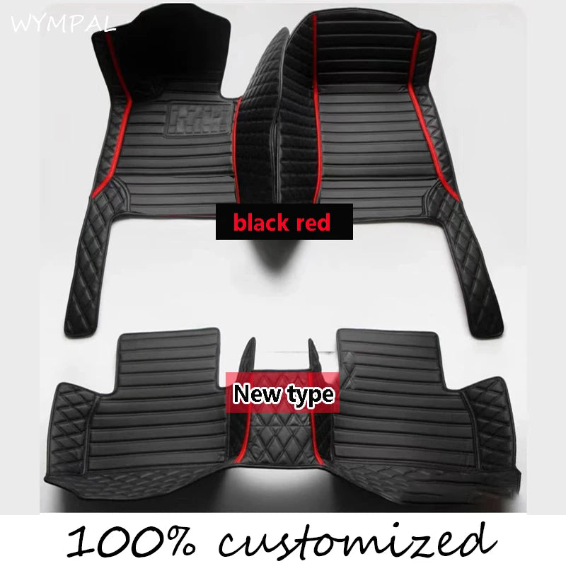 Car Floor Mats For VW Golf 4 MK4 1998 1999 2000 2001 2002 2003 car Accessories Leather Carpets Rugs Foot Pads