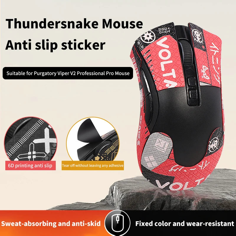Mouse Grip Tape Skate Handmade Sticker Non Slip Suck Sweat For Razer Viper Ultimate DeathAdder V2 PRO Wireless Mouse