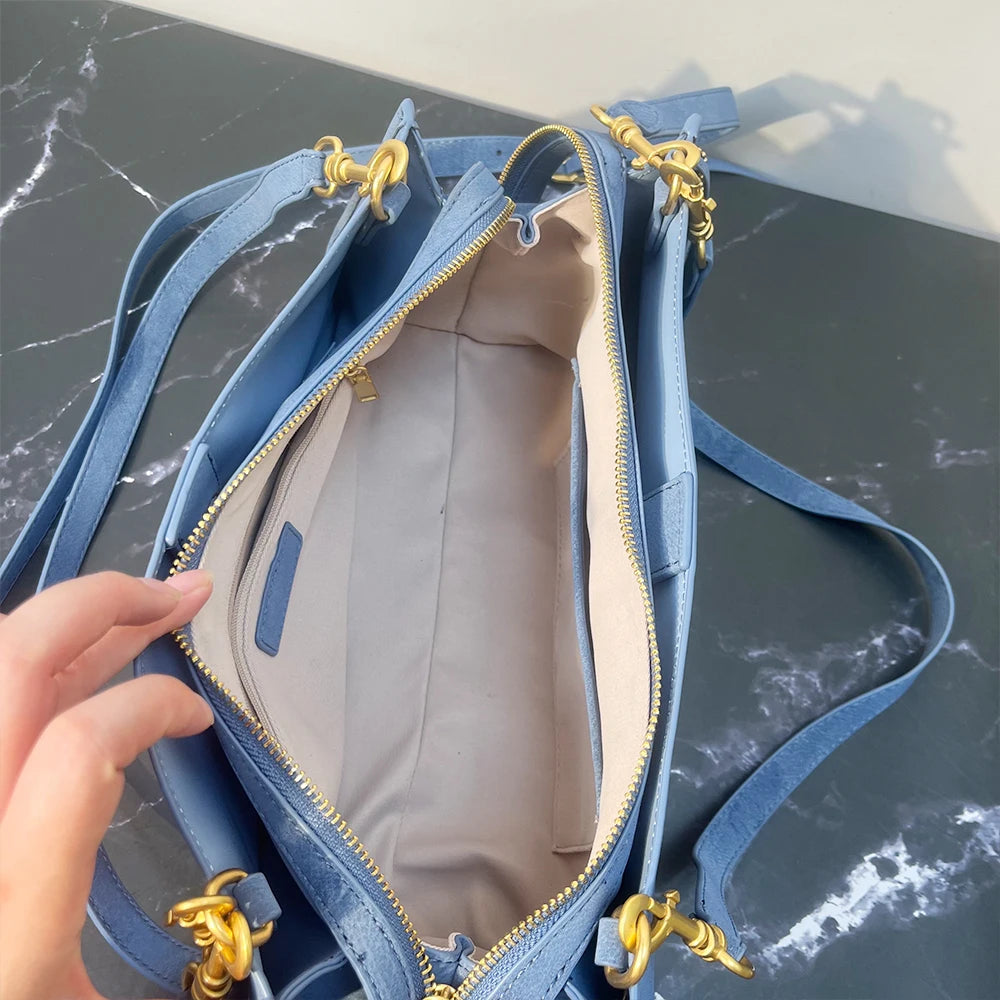 Luxury Designer Lock-Decorated Handbag for Women with Premium PU Leather Single Shoulder Bag And Wallet Crossbody Bag