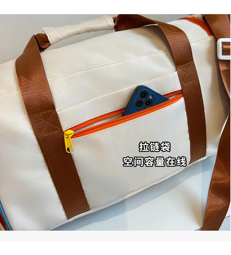 Travel Bag, Duffel Bag Cosmetics Bag, Professional Fitness Bag, Yoga Swimming Training Backpack, Satchel Shoulder Crossbody Tote Bag, Suitable for Men and Women