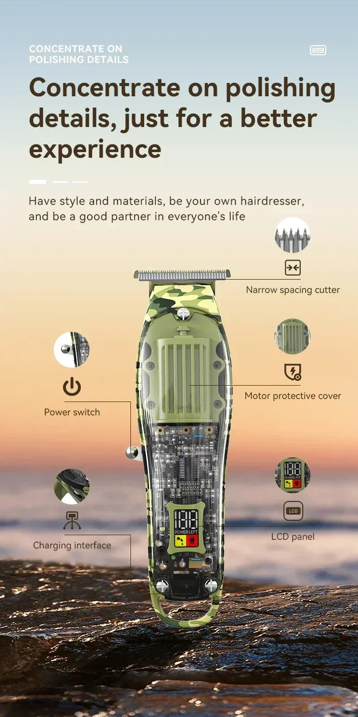 Kemei Hair Clippers Kit or Blade Rechargeable Electric Hair Trimmer Barber Professional Shaver for Men KM-1926 KM-1928 KM-TX7