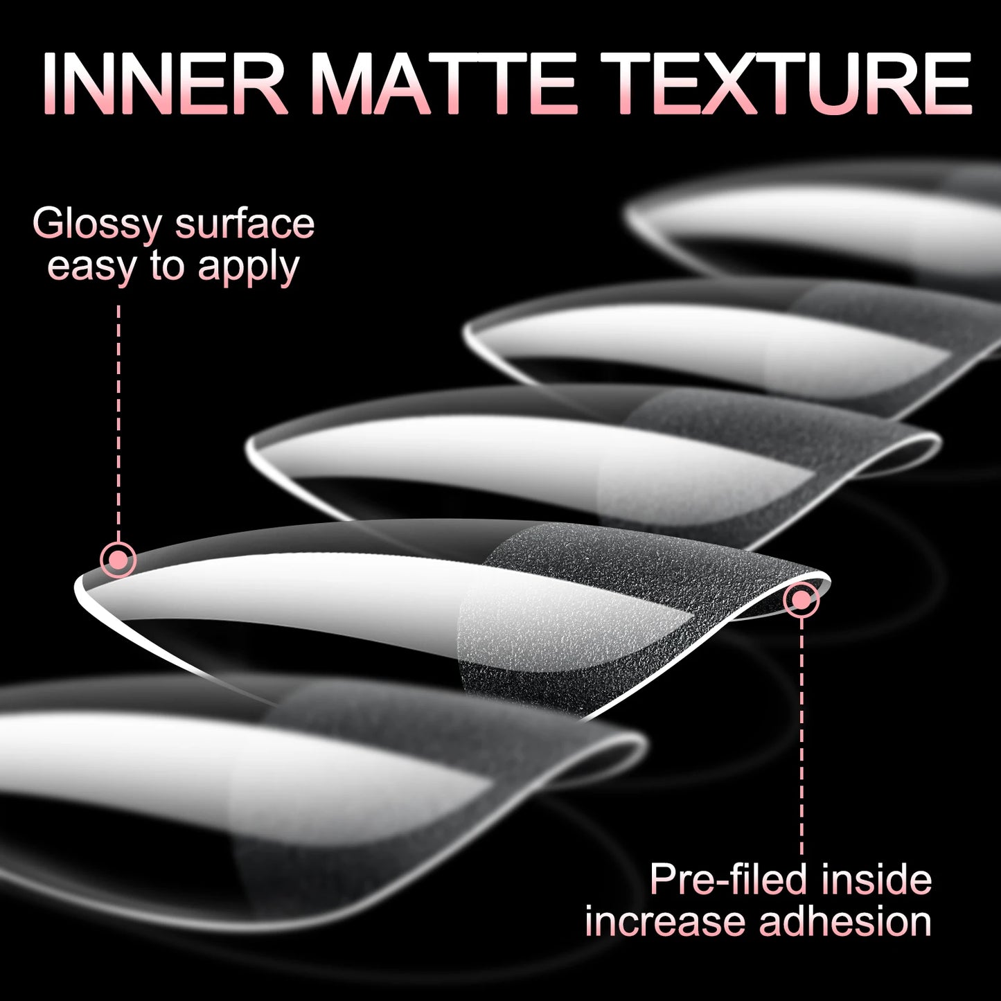 360pcs Soft Gel Nail Tips Semi-Matte Full Cover Almond Coffin Oval False Soak Off Gel Extension Tips Press On Nails Salon Home