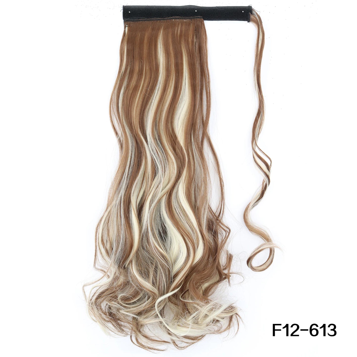 MERISIHAIR Synthetic 22 34 inches Long Straight Ponytail Extensions Heat Resisting Ponytail Brown Blonde Hair Women