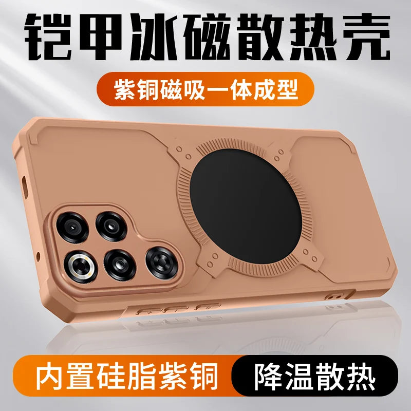 Armor Protective Heat Dissipation Phone Case For Redmagic 11 10 Air 10s 9s 9 11 11s Pro+ Pro Plus Case Shockproof Magnetic Cover