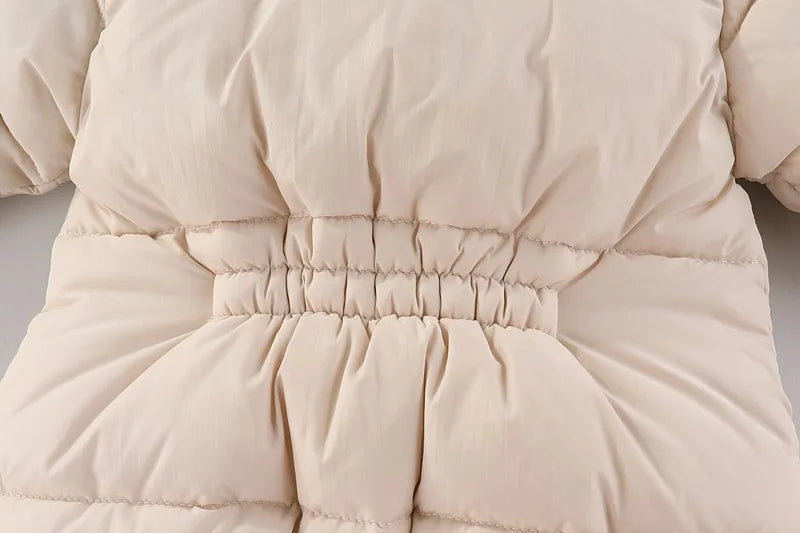 Baby ClothesChildren Clothing Boys and Girls Jumpsuits with Fleece and Cotton Jacket Outdoor Hugging Winter Cotton Clothe