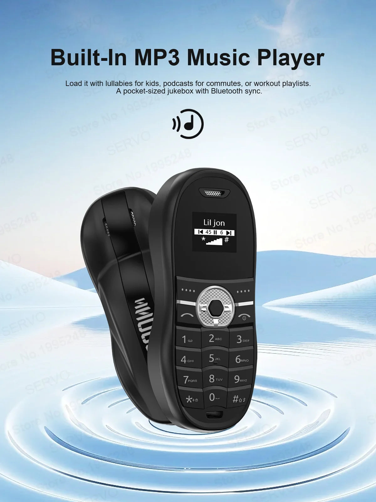 SERVO X18 Mini Sports Car Mobile Phone 2G GSM Call Recording Magic Voice Blacklist Dual SIM Standby Cute Backup Kids Cellphones