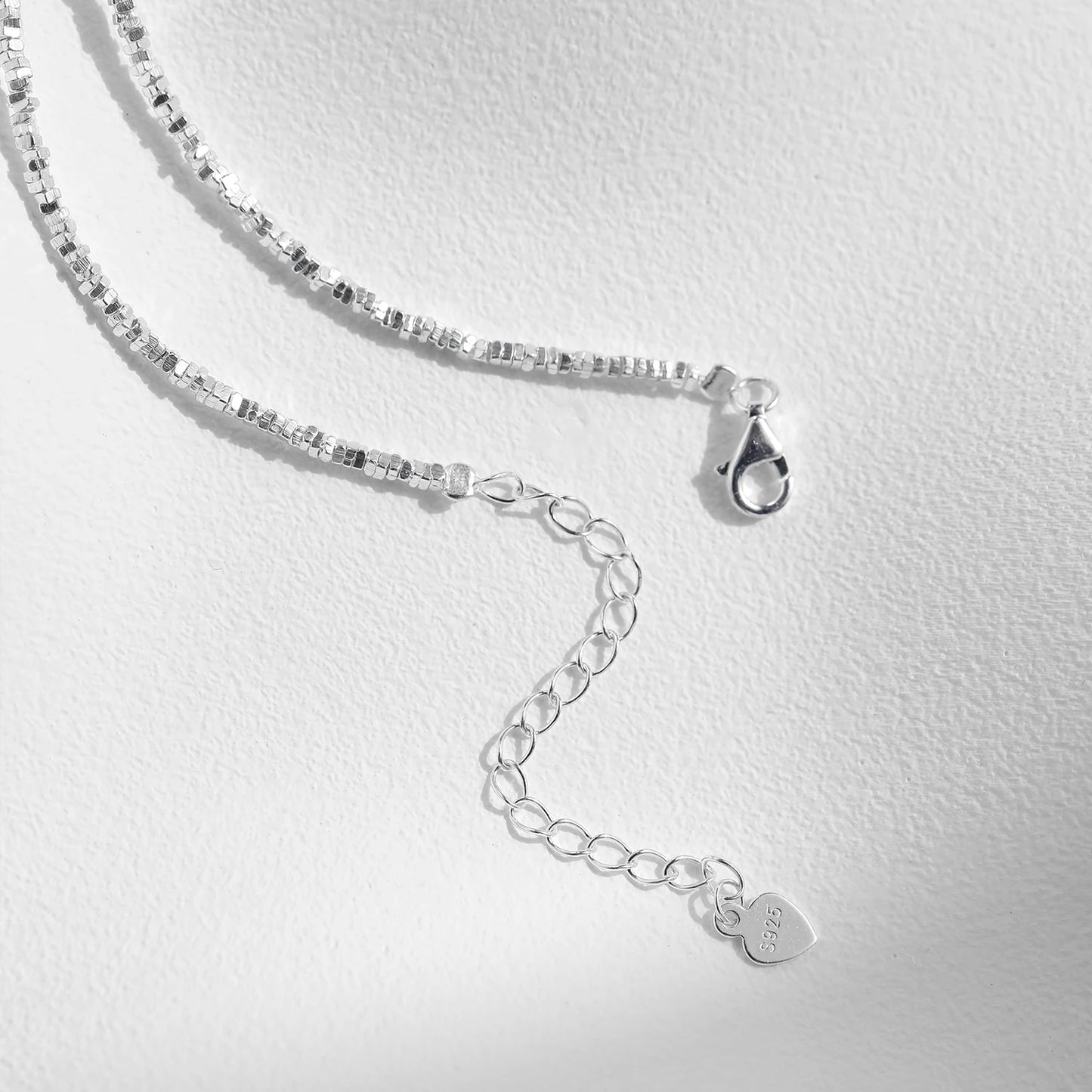 MODIAN 925 Sterling Silver Geometric Square Necklace Pendant Gold Color Water Drop Fine Jewelry For Women Valentine's Day Gifts