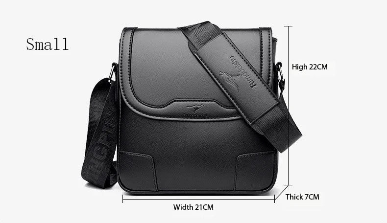 Luxury Brand Men Leather Shoulder Bags Waterproof Business Handbag Travel Tote Crossbody Cross Body Messenger Bag Pack For Male