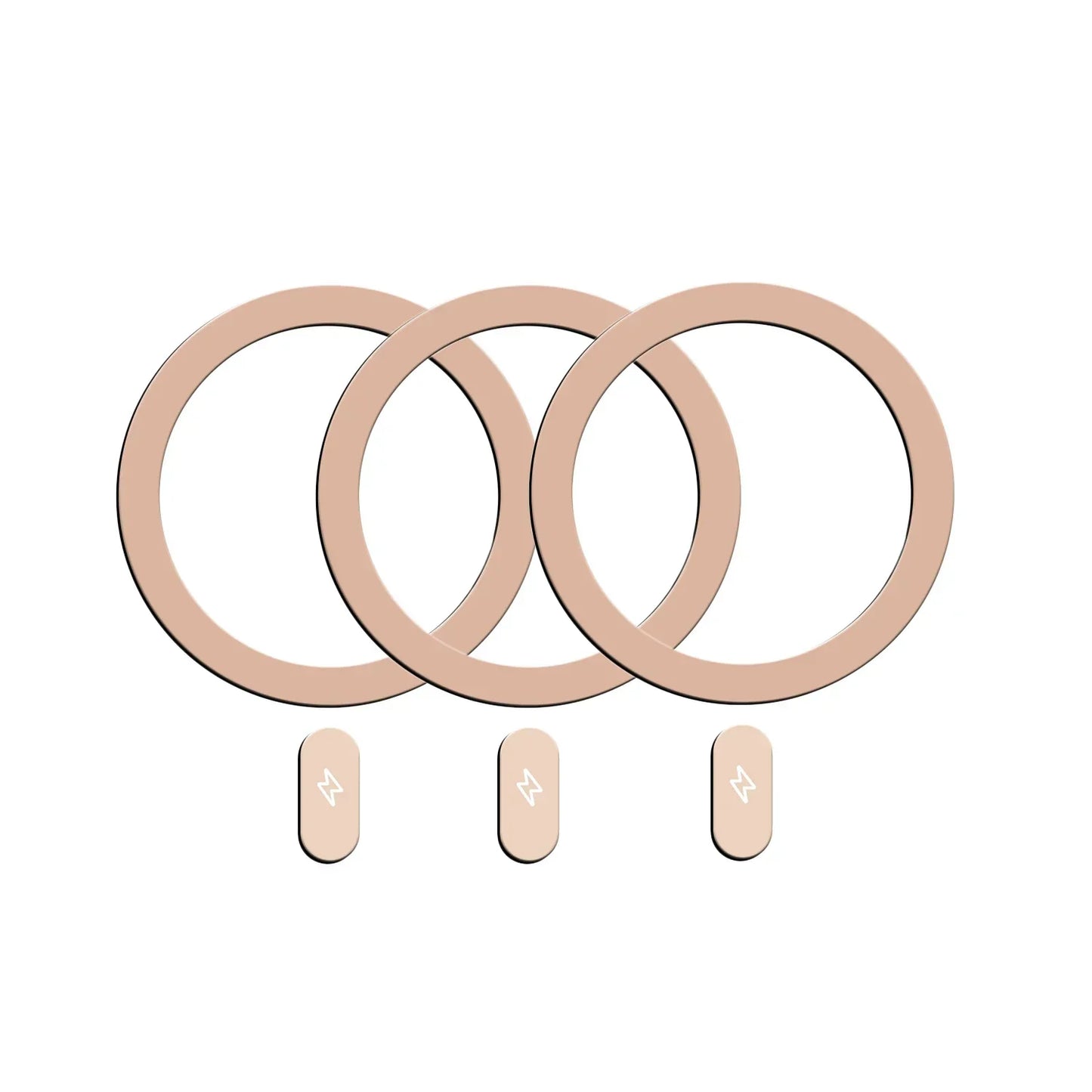 1-5Pcs Universal Metal Plate Ring for Magsafe Magnetic Wireless Charger Iron Sheet Sticker Car Phone Holder for IPhone 13 14 15