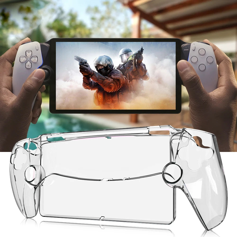 Transparent Protective Shell Case for PS5 Portal Sleeve Skin Anti-Scratch Handheld Game Console Cover for PlayStation 5 Portal
