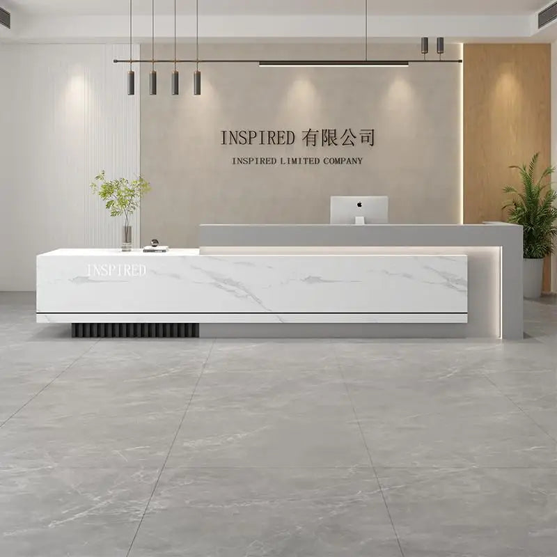 Luxury Reception Desks Modern Display Decorations Reception Desk Accessories Escritorio De Recepcion Commercial Furniture