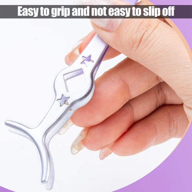 Color Eyelash Comb Tweezers Carbon Steel Professional Pincet Lashes Extension Tweezers False Eyelashes Applicator Makeup Tools