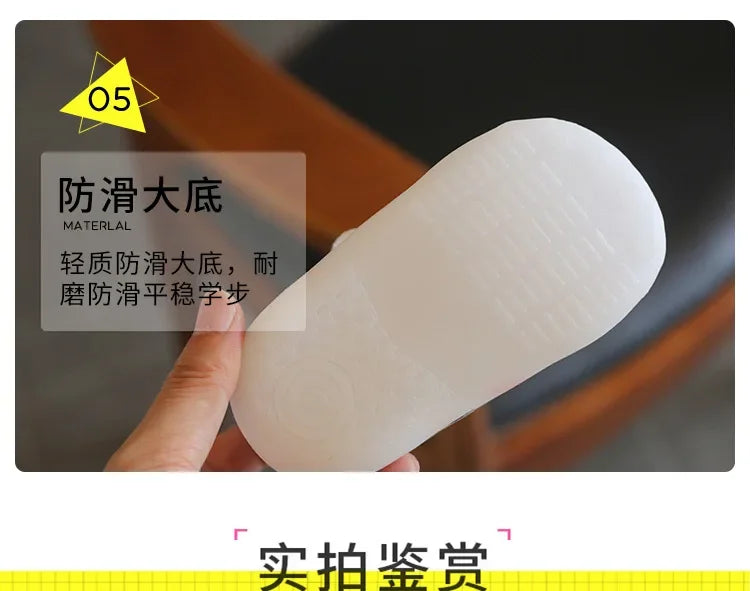 Boys/Girls Baby Walking Shoes 2025 Spring/Autumn New 0-2 Year Old Shoes Soft Sole Mesh Breathable Baby Shoe Nude Shoe Bebê أحذية