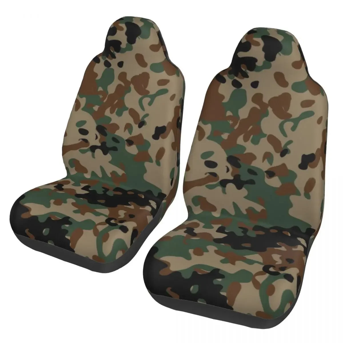 Urban Style Camouflage Universal Car Seat Cover Off-Road For SUV Multicam Front Rear Flocking Cloth Cushion Fabric Hunting