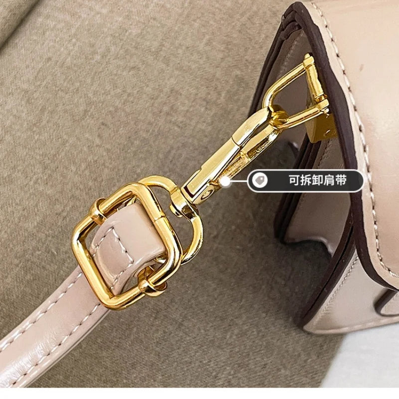 Double-Strap Small Square Crossbody Bag – Stylish Underarm Shoulder Purse For Women, Fashionable Classic Shoulder Bag 2026