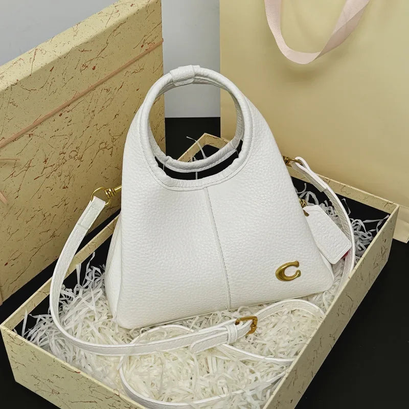 Women's Mini Bucket Bag Designer Style Large Capacity Handbag Casual Crossbody Shoulder Bag with Detachable Shoulder Strap