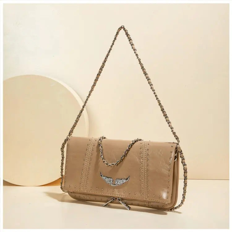 2026 Commuter Crossbody Diaper Bag Women's Luxury Leather Tote Vintage Minimalist Designer Large Capacity Elegant Durable