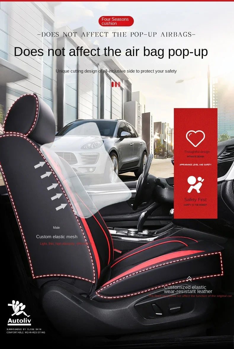 Universal Style 3D Car Seat Cover for HYUNDAI Tucson Santa FE I30 I40 Veloster Genesis Venue Terracan Ioniq Interior Accessories
