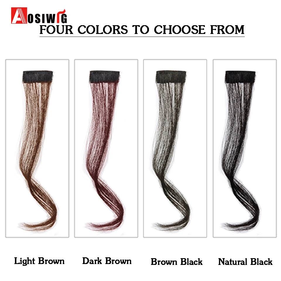 2PC Synthesis Bangs Wig Hair Extensions Curly Clip-on Hair Front Side Long Wavy Blone  Bangs With Clip Invisible Fringe Fake Hai