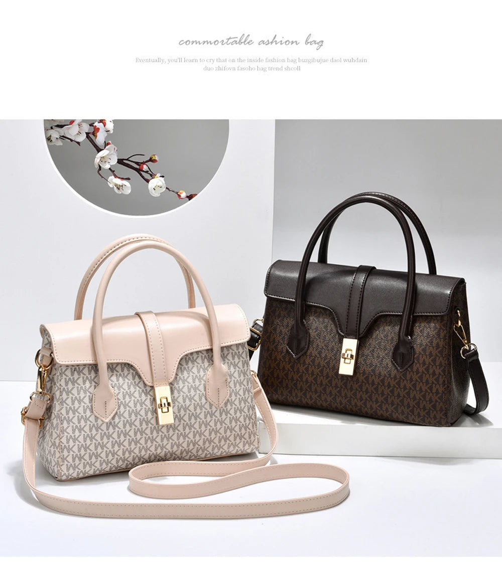 Fashion Luxury Design Shoulder Bag Womens Handbag New Trend Ladies Lady Tote Bags Print Pu Leather Shoulder Cross Bag For Woman