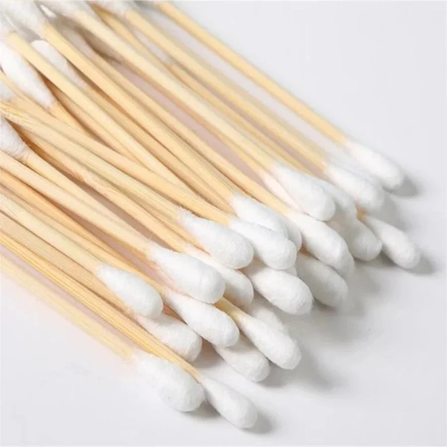 Wholesale 100/300/500/1000 pcs Double-Ended Cotton Swabs, Clean and Hygienic Baby Cotton Swabs, Ear Cleaning Sticks, Health Clea