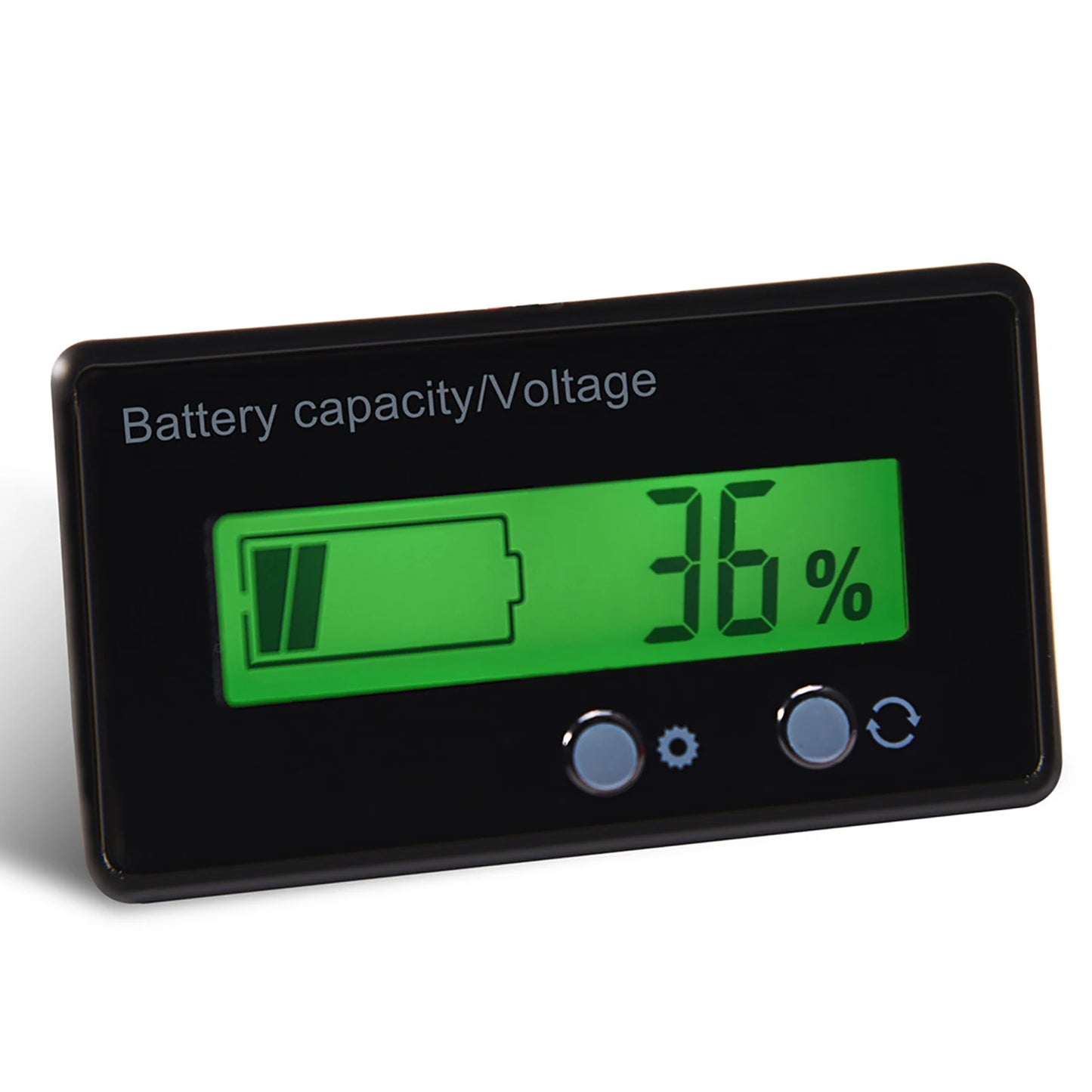 LCD Display Backlit Universal Battery Capacity Voltage Meter Tester Voltmeter Monitor with Connecting Cable