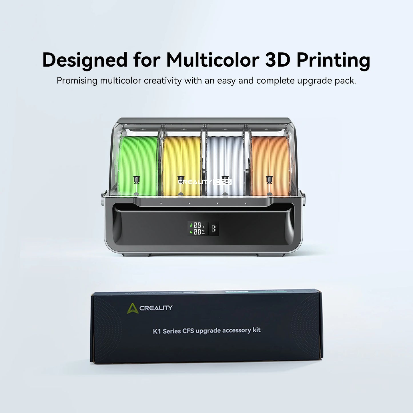Creality K1 Max / K1C CFS Upgrade Kit for K1MAX, K1C, K1, K1 SE 3D Printer Upgrade Multi-Color Printing Quick Connection To CFS