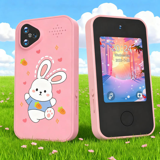 [Smart Phone] 2.8" Kids Smart Phone for Girls | Dual Camera| USB | 1000mA battery| Game&Music&Alarm&Calculator，Christmas gift