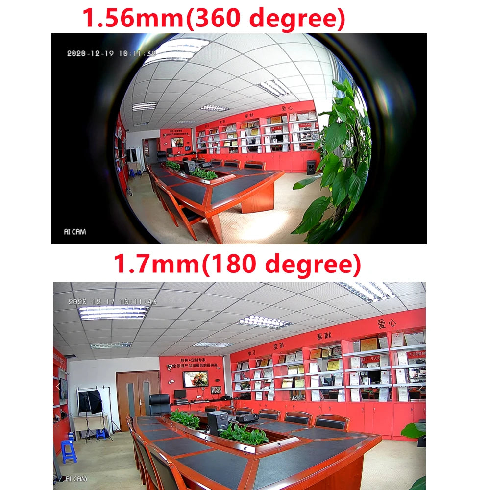 5MP AHD Dome Cameras Home Security Night Vision 1.56mm/1.7mm Fisheye Leds ABS Plastic Shell Indoor CCTV Surveillance AHD Cameras