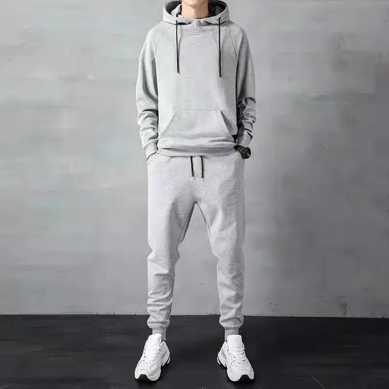 Men's clothing, sporty casual set, for spring and autumn 2025, new style, long-sleeved top and pants, two-piece set, matching