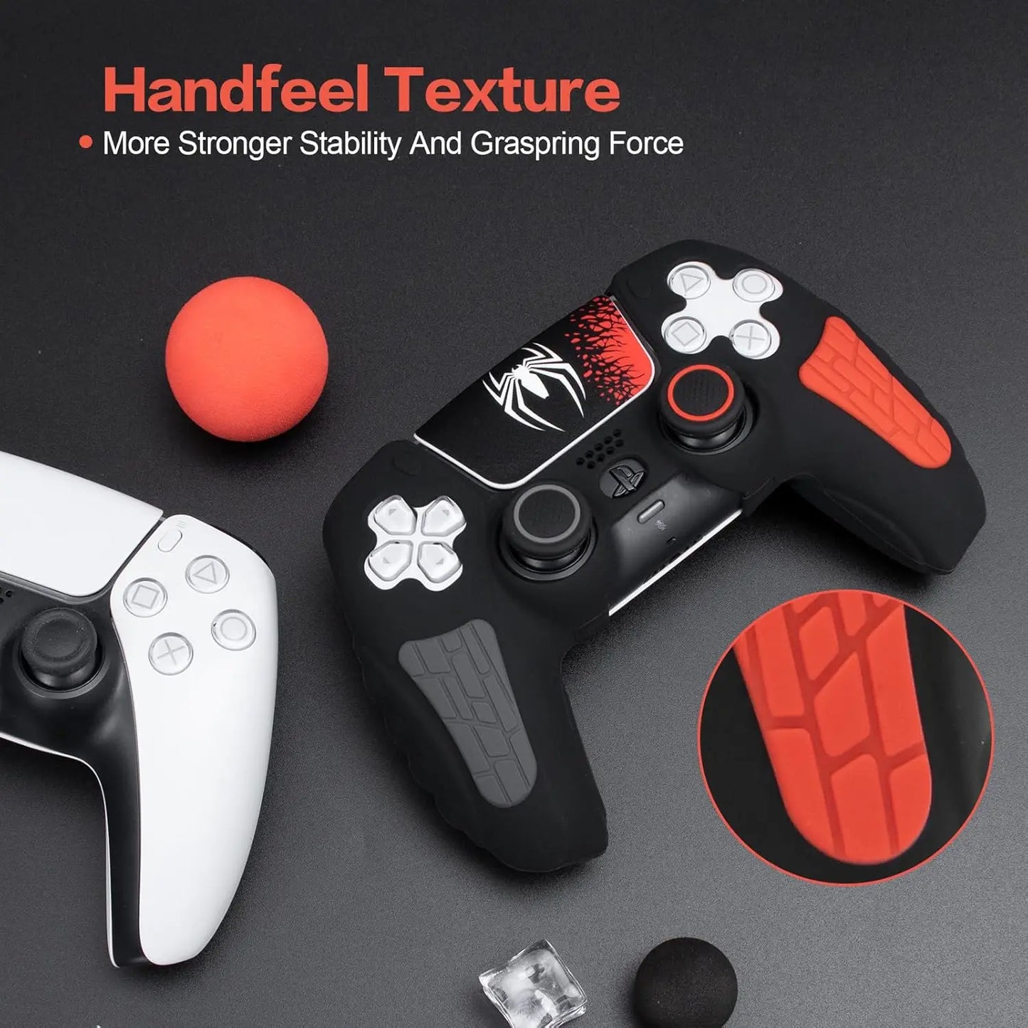 For PS5 Controller Anti-Slip Silicone Cover 30th Anniversary Limited Edition With Touch Screen Sticker For PS5 Controller Shell