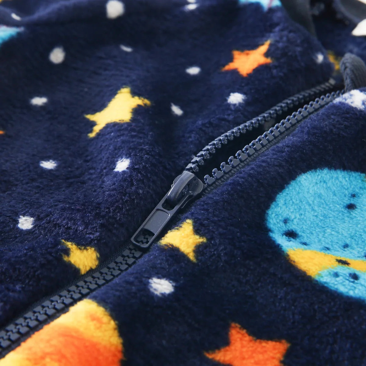 Sanlutoz Cute Fleece Winter Baby Rompers Clothing Zipper Long Sleeve Toddler Cartoon Jumpsuits Warm Cozy