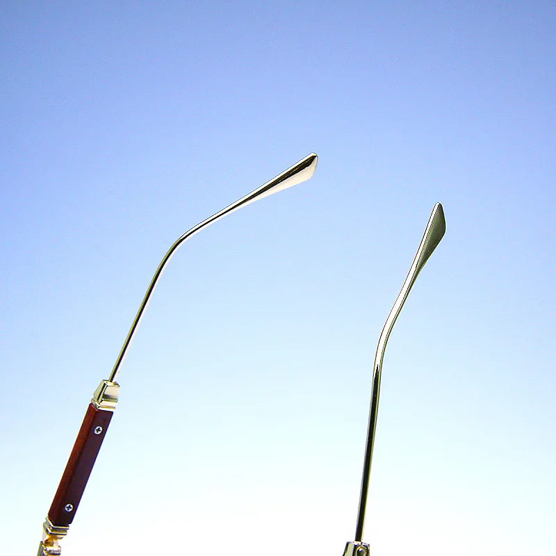 Rimless Sunglasses Rectangle Fashion Popular Women Men Shades New Square Sun Glasses For Female Male Summer Traveling Oculos